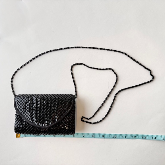 Black Sequined Evening Bag - Picture 1 of 6